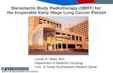 sbrt for inoperable lung cancer