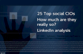 Top social CIOs LinkedIn analysis