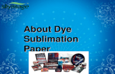 About Dye Sublimation Paper