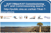 KAT-7/MeerKAT Commissioning