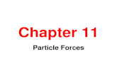 Chapter 11 Particle Forces. States of Matter Solid- Particles moving about a fixed point Liquid-Particles moving about a moving point Gas-Particles filling