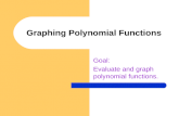 Graphing Polynomial Functions Goal: Evaluate and graph polynomial functions