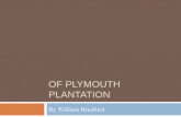 OF PLYMOUTH PLANTATION By William Bradford. The Landing of the Pilgrims at Plymouth In 1620, the Puritans (Pilgrims) sail in treacherous seas. A storm