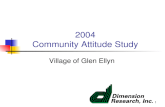 1 2004 Community Attitude Study Village of Glen Ellyn