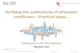 Verifying the authenticity of ePassport certificates ... Verifying the authenticity of ePassport