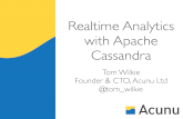 Realtime Analytics with Apache Cassandra .Realtime Analytics with Apache Cassandra Tom Wilkie Founder