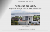 Adipositas, quo vadis? - „rztekongress .503 Mio mit Adipositas 500â€000 Operationen / Jahr (0,1