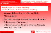 Introduction to Islamic Banking & Finance: Islamic Banking & Conventional Banking 1/27 3rd International Islamic Banking, Finance & Insurance Conference,