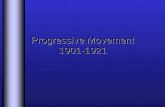 Progressive Movement 1901-1921. Progressive Movement Introduction