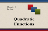 Chapter 8 Review Quadratic Functions § 8.3 Graphing Quadratic Equations in Two Variables