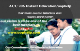 ACC 206 Instant Education/uophelp