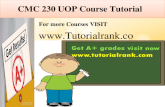 CMC 230 UOP Course Tutorial/TutorialRank