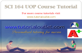 SCI 164 UOP Course Tutorial / Tutorialoutlet