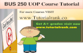 BUS 250 UOP Course Tutorial/TutorialRank