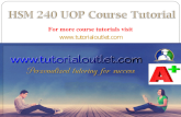 HSM 240 UOP Course Tutorial / Tutorialoutlet