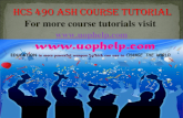 HCS 490 uop course/uophelp
