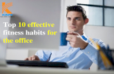 Top 10 effective fitness habits for the office