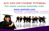 ACC 422   uop  course tutorial/uop help