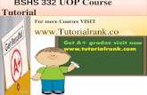 BSHS 332 UOP Course Tutorial/TutorialRank