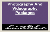 Photography And Videography Packages