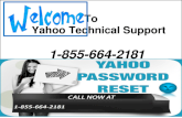 1-855-664-2181 Contact Yahoo Password Recovery