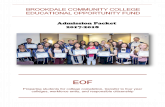EOF - Brookdale Community College .BROOKDALE COMMUNITY COLLEGE EDUCATIONAL OPPORTUNITY FUND Admission