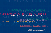 MUSICA RARA MUSICA RARA 2011 MUSICA RARA - .musica rara musica rara musica rara musica rara musica