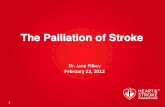 The Palliation of Stroke - Canadian Virtual palliation - on template...  with health professionals,