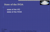1 27-Sept-2004Andy Lawrence : IVOA workshop, Pune State of the IVOA state of the VO state of the IVOA