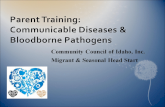 Parent Training:  Communicable Diseases &  Bloodborne  Pathogens