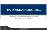 Assoc Prof Nusaraporn Kessomboon, PhD HIA Focal Point, Thailand HIA in ASEAN 2009-2012