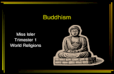 Buddhism Miss Isler Trimester 1 World Religions. Origins India 500â€™s BCE Challenging Brahmin priests- Hindu religion Siddhartha Gautama- BuddhaSiddhartha
