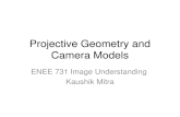 Projective Geometry and Camera Models