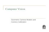 Computer Vision Geometric Camera Models and Camera Calibration