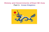 History and Governments of East SE Asia Part 1: Asian Empires