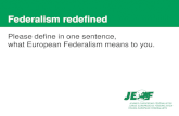 Federalism redefined