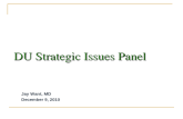 DU Strategic Issues Panel