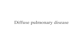 Diffuse pulmonary disease. classification Obstructive disease(airway disease)-characterised by limitation of airflow usually resulting from an increased