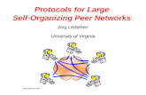 Protocols for Large  Self-Organizing Peer Networks