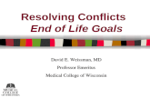 Resolving Conflicts  End of Life Goals