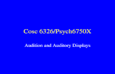 Cosc 6326/Psych6750X Audition and Auditory Displays