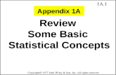 Review  Some Basic  Statistical Concepts