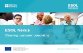Http://esol.  Cleaning: customer complaints ESOL Nexus