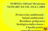 Norma oficial mexicana nom 087-ecol-ssa1-2002