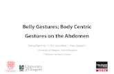 Belly gestures: Body Centric Gestures on the Abdomen