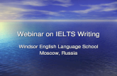Webinar on IELTS Writing Windsor English Language School Moscow, Russia