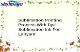 Sublimation Printing Process With Dye Sublimation Ink For Lanyard