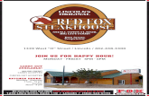 Red Fox Steakhouse Menu