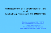 Management of Tuberculosis (TB)  and Multidrug-Resistant TB (MDR TB)