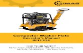 Compactor Wacker Plate - Lumag Distribution Ltd .Compactor Wacker Plate Operatorâ€™s Manual RPi31DE